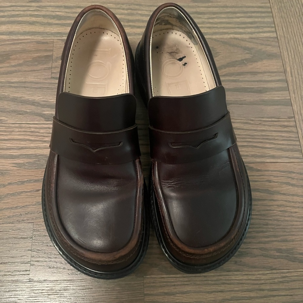 Women’s Loewe Blaze loafers brown